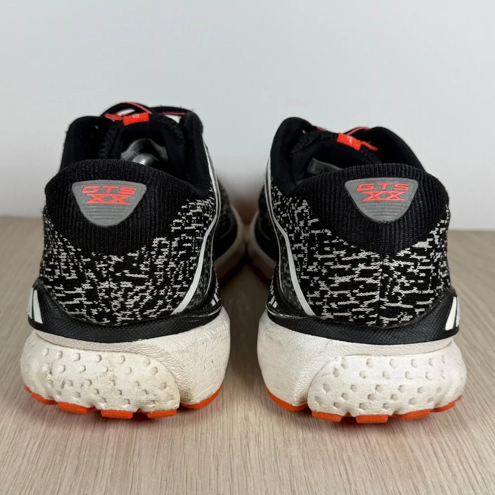 Running Shoes Brooks Womens 8 Black Adrenaline GTS 20 Knit Athletic 1202961B039